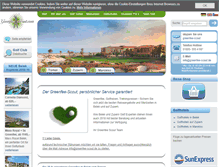 Tablet Screenshot of greenfee-scout.de